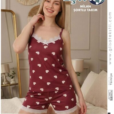Kadın Şortlu Pijama Takımı