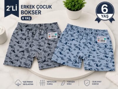Erkek Çocuk 2’li Boxer – 6 Yaş