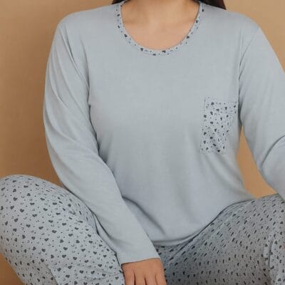 Miss Mavera Kadın Uzun Kollu Pijama Takımı
