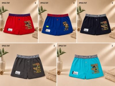 Tutku 0253 Erkek Çocuk Elastan Baskılı Boxer