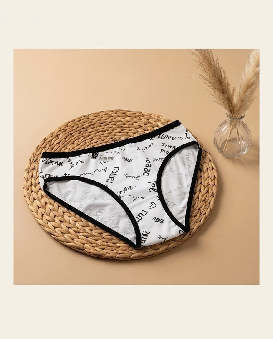 583- Tutku Bayan Düz Bikini Külot - Görsel 5
