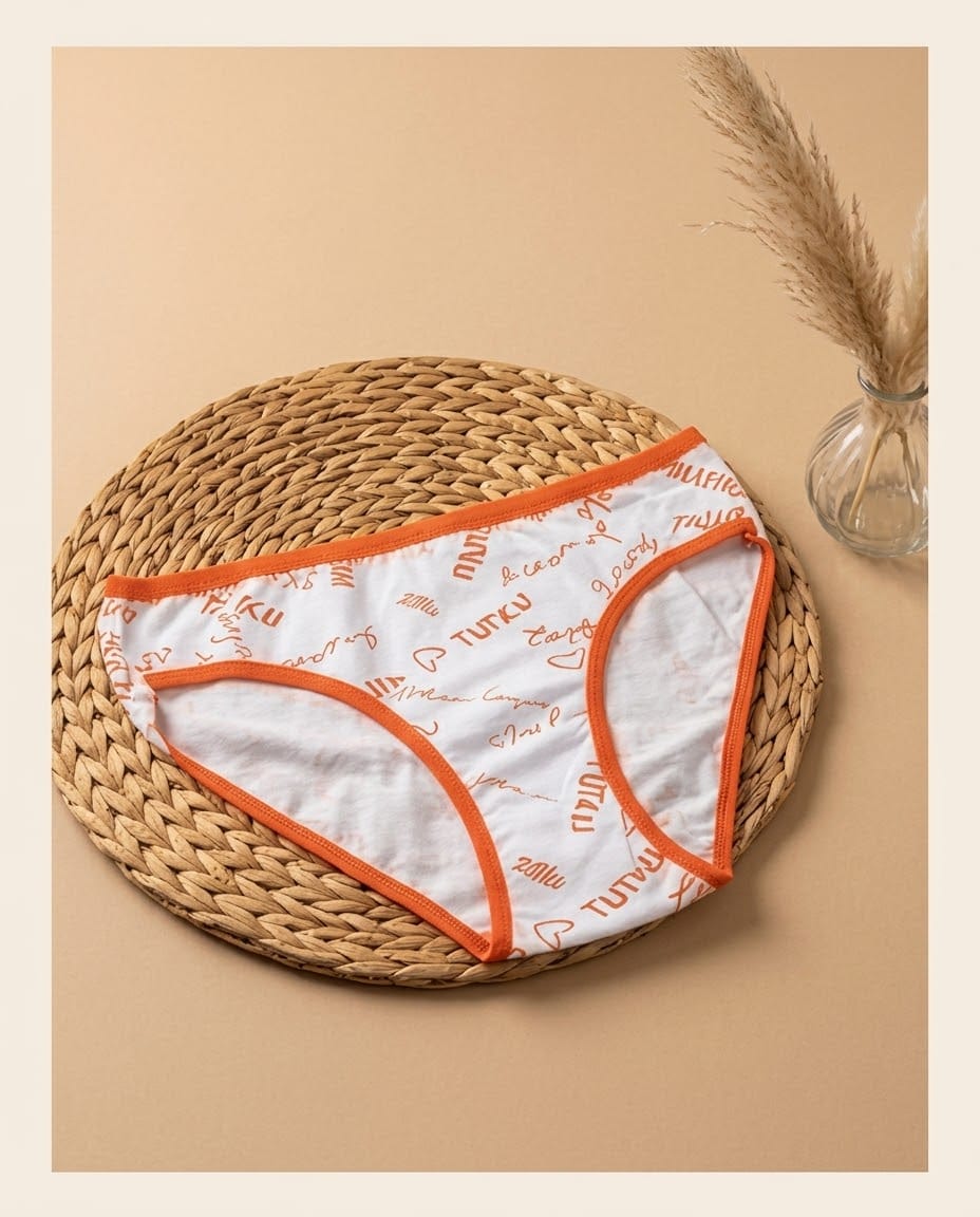 583- Tutku Bayan Düz Bikini Külot - Görsel 1