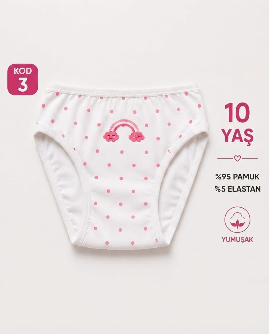 Kız Çocuk Külot – 10 Yaş - Görsel 1