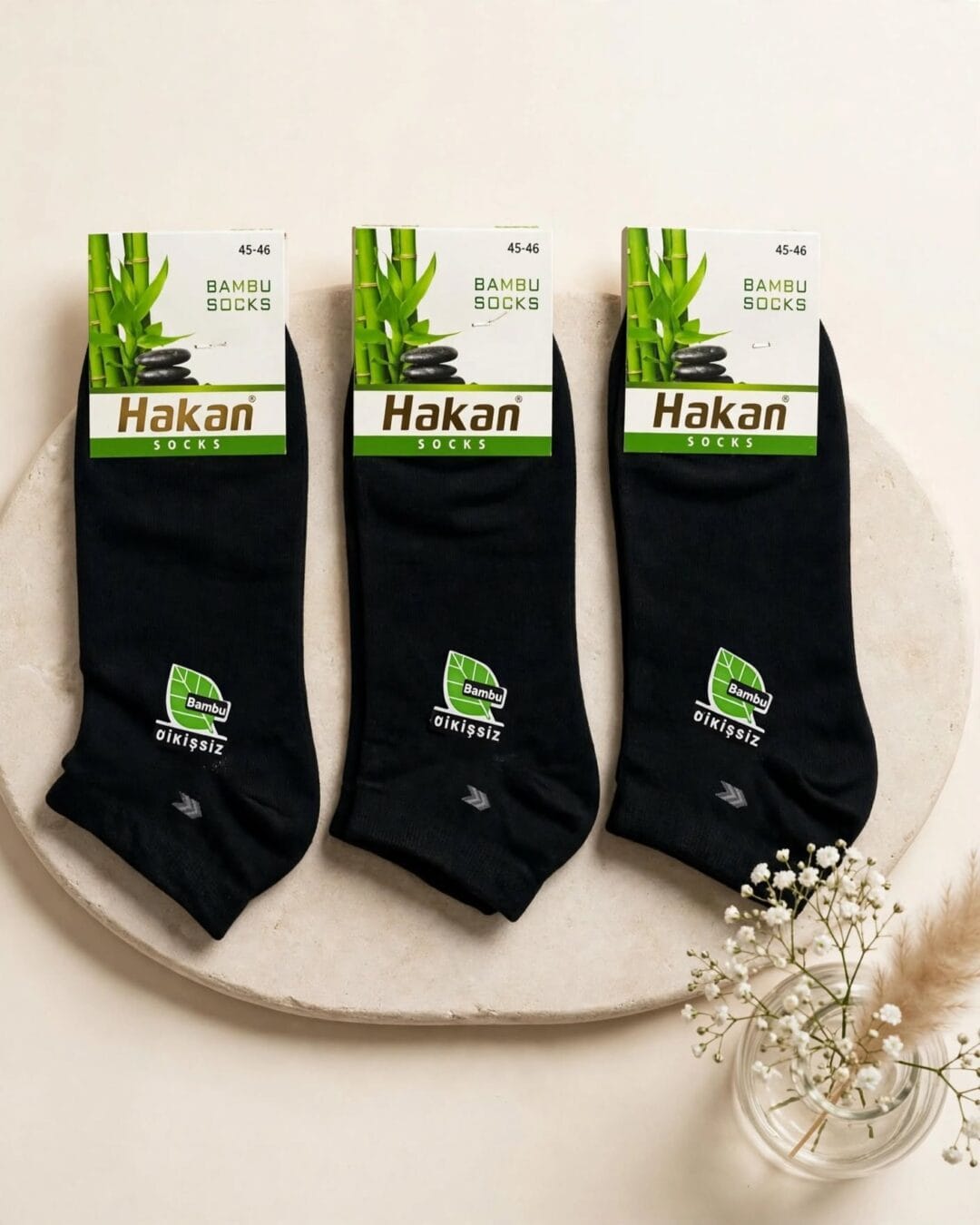 Hakan Erkek Bambu Dikişsiz Patik Çorap  - Görsel 3