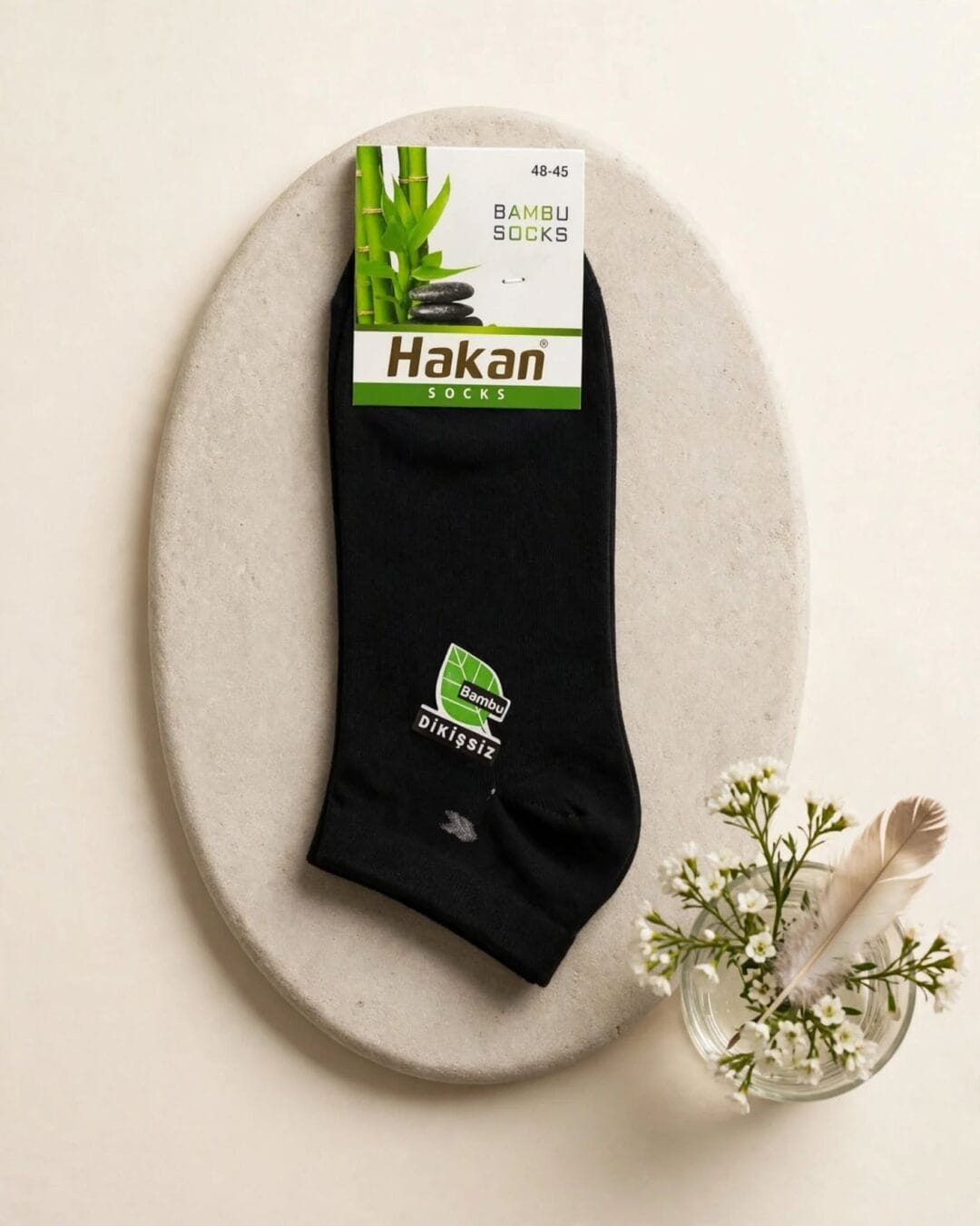 Hakan Erkek Bambu Dikişsiz Patik Çorap  - Görsel 5