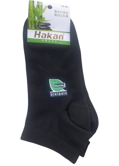 Hakan Erkek Bambu Dikişsiz Patik Çorap 