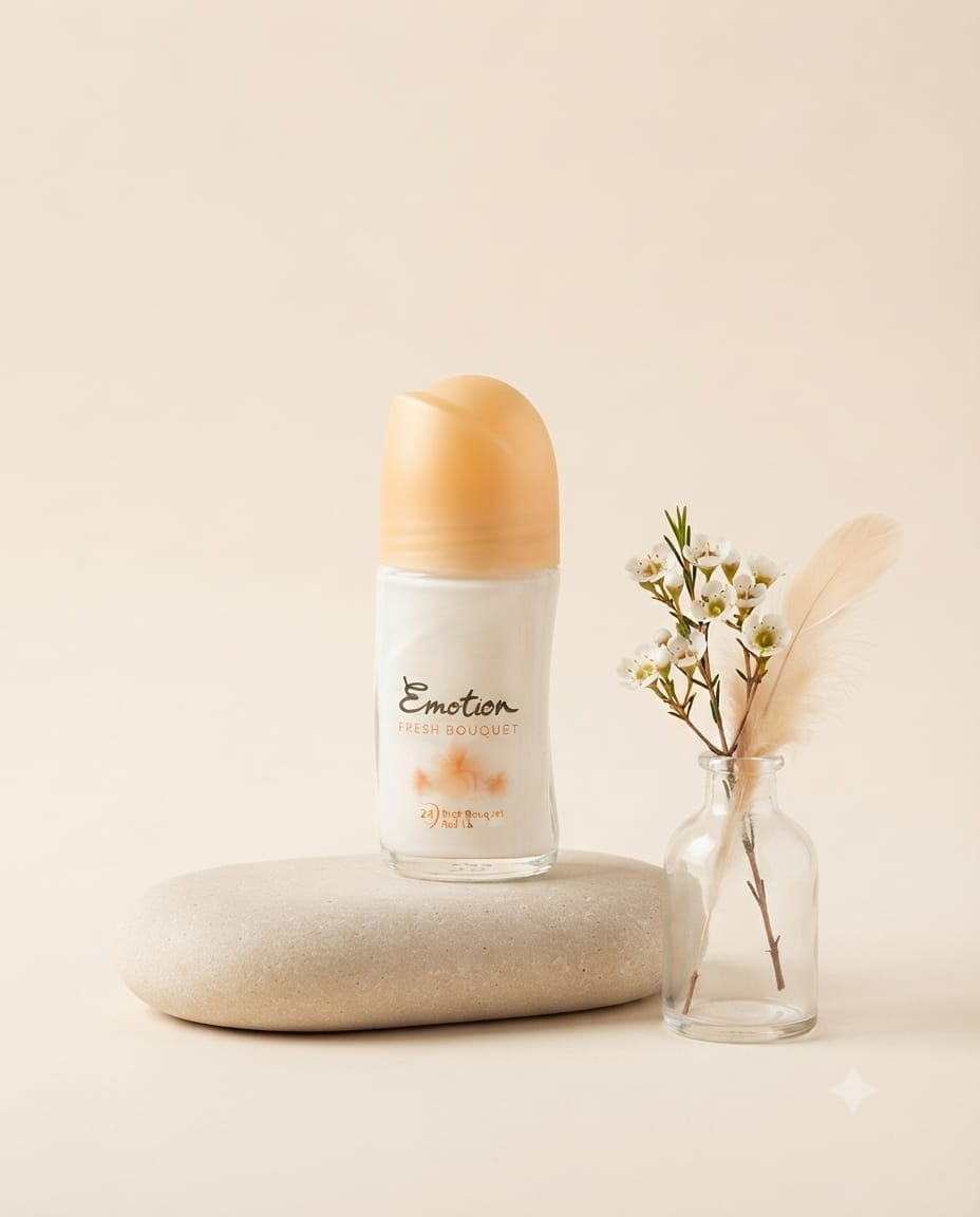 Emotion Fresh Bouquet Antiperspirant Roll-On, 50 mL - Görsel 1