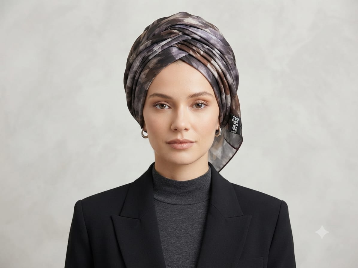 Levidor Lotus Serisi Kodlu Eşarp  -1444 - Görsel 4