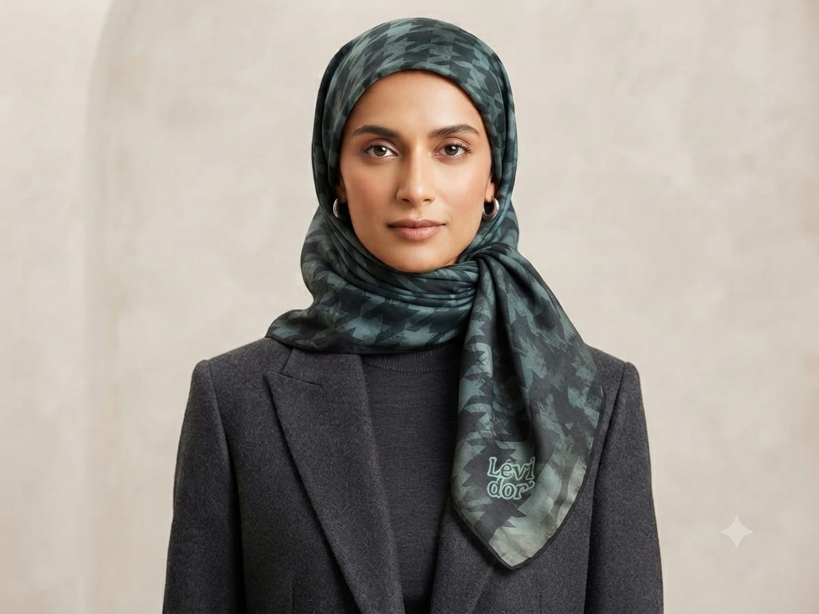 Levidor Lotus Serisi Kodlu Eşarp  -1444 - Görsel 5
