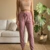 Velur (Kadife Dokulu) Jogger Pijama Altı - Thumbnail Image 1