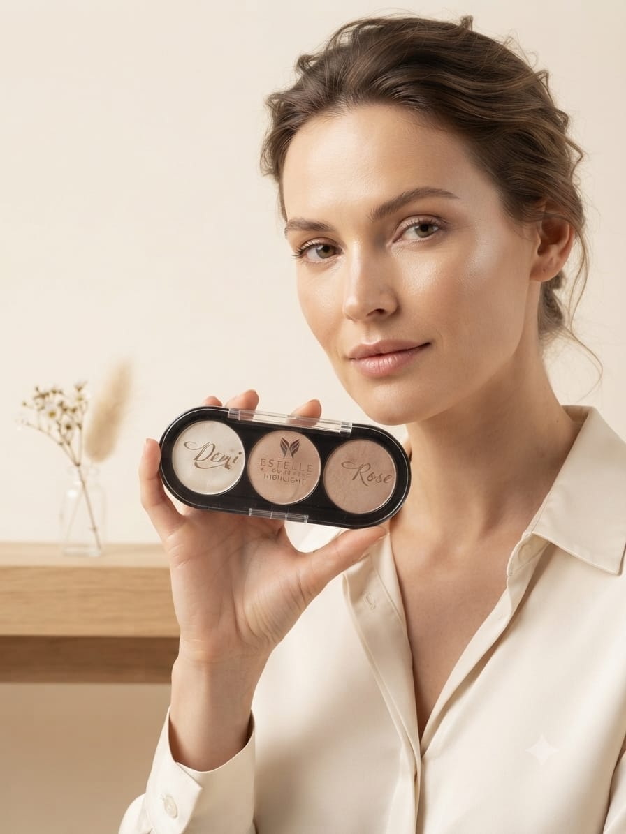 Estel'la Cosmetics 3'lü Highlighter Paleti - Görsel 3