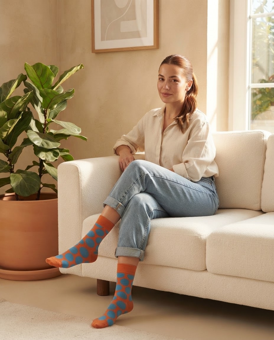 W by Javalli Premium Büyük Puanlı Soket Çorap - 544 - Görsel 8