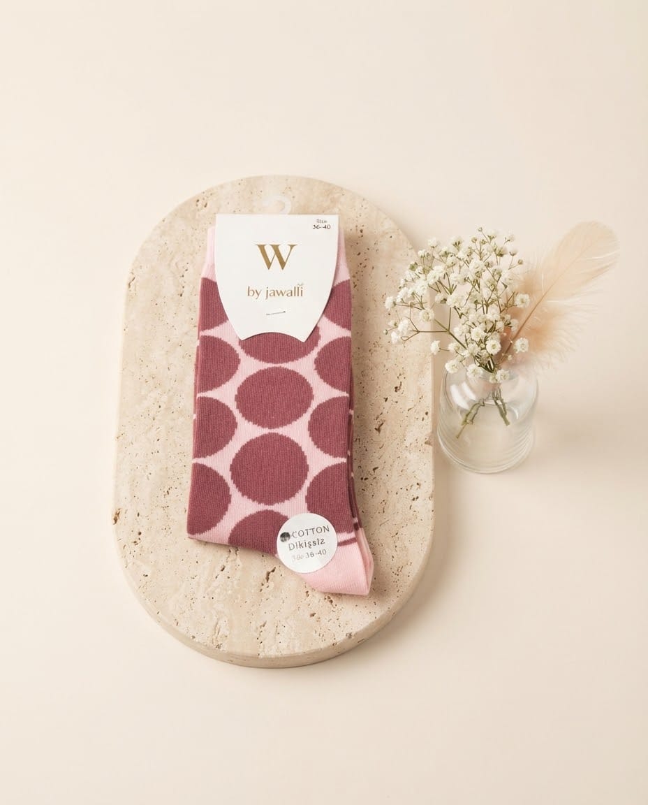 W by Javalli Premium Büyük Puanlı Soket Çorap - 544 - Görsel 6