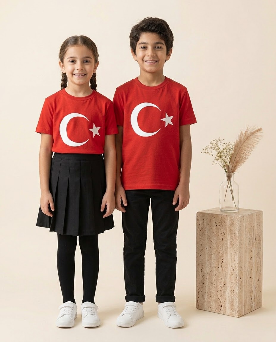 Türk Bayraklı Tişört - Görsel 1
