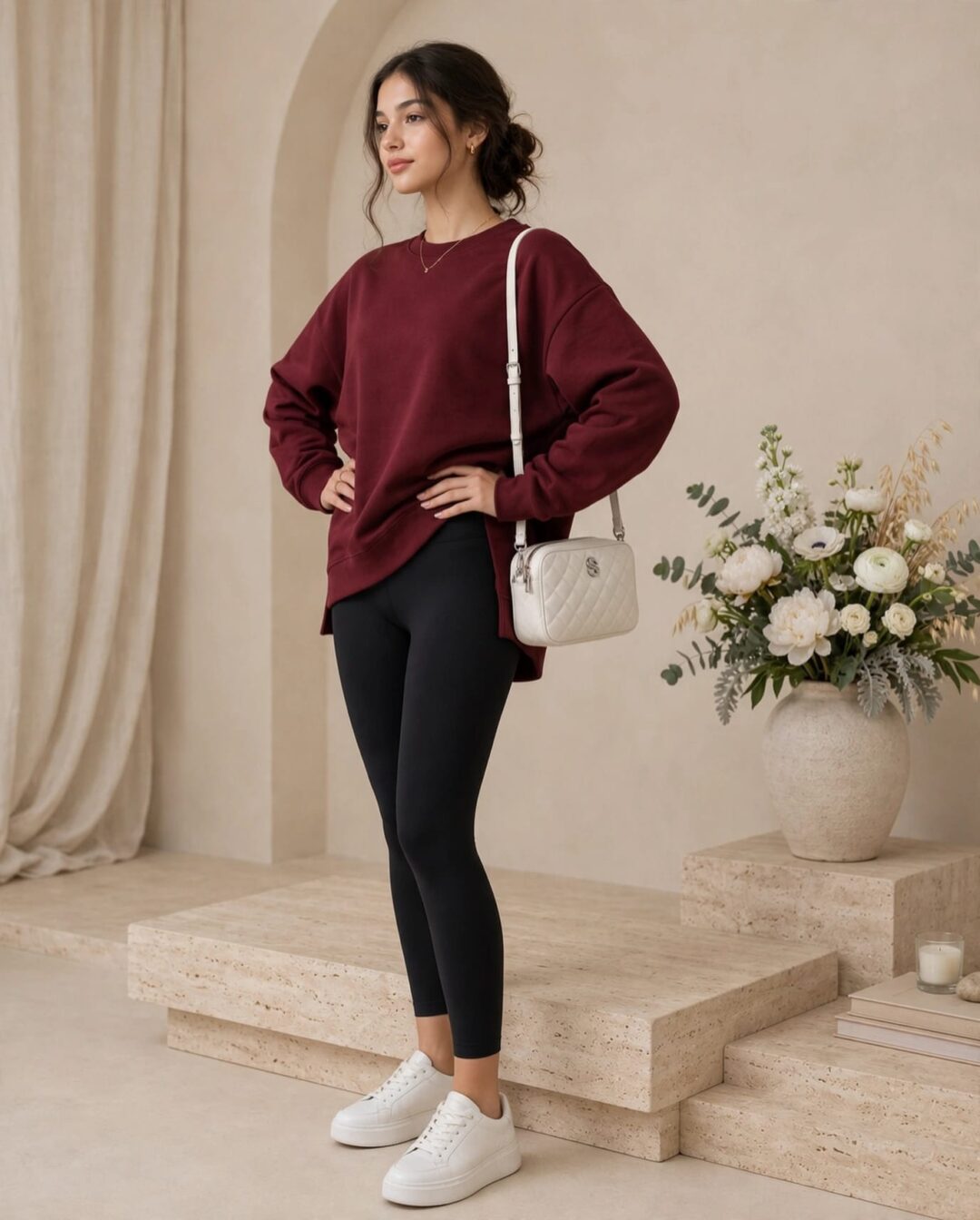 Oversize Modal Sweatshirt - Görsel 1