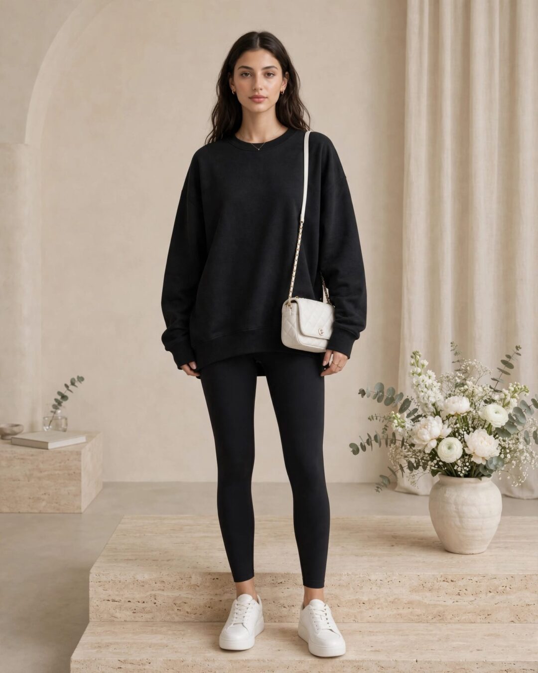 Oversize Modal Sweatshirt - Görsel 8