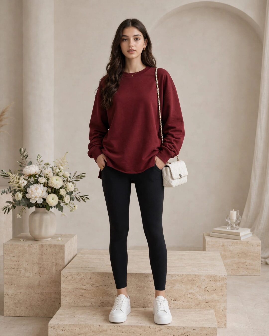 Oversize Modal Sweatshirt - Görsel 5