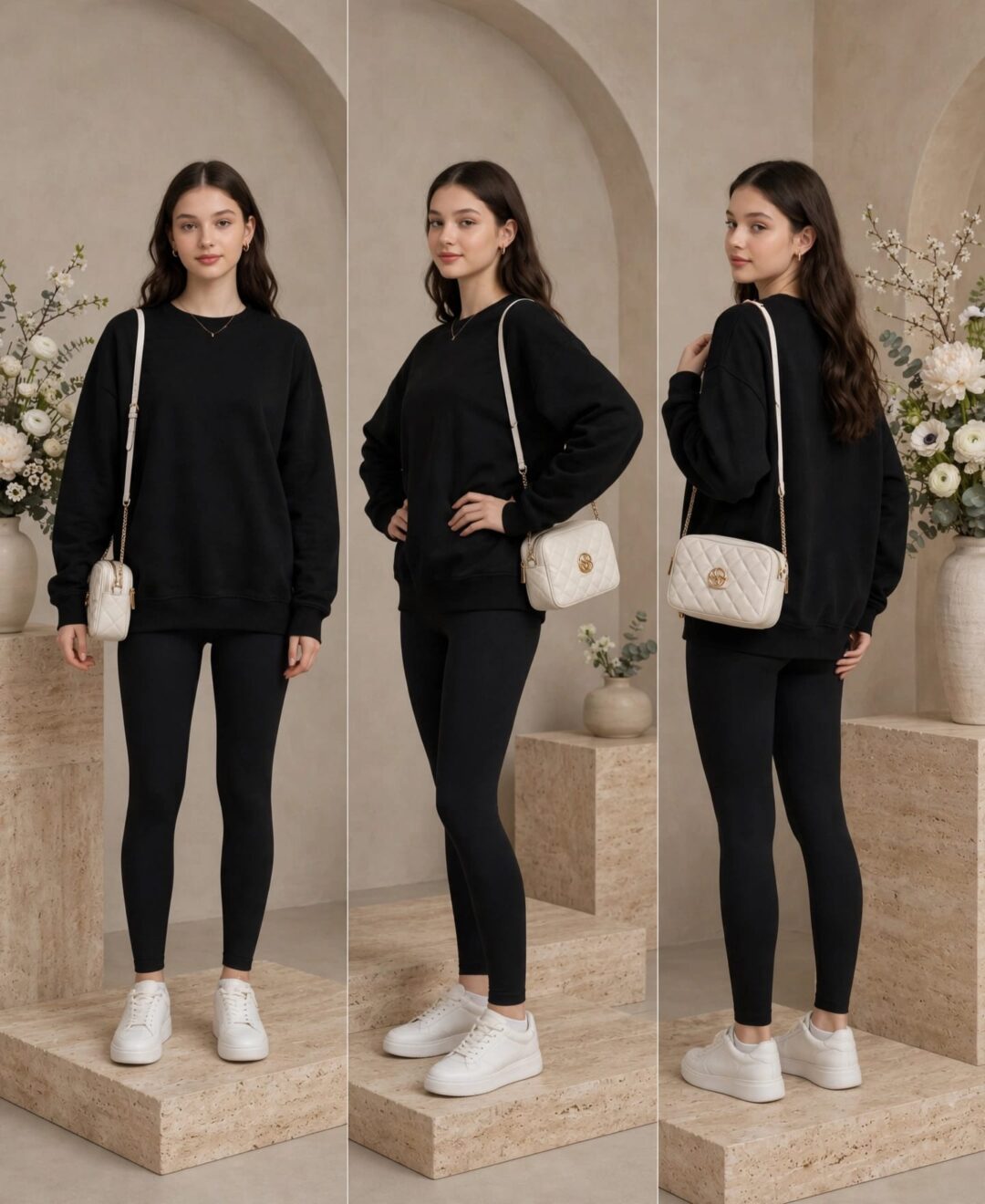 Oversize Modal Sweatshirt - Görsel 7
