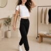 LİVİA Paçası Lastikli Jogger Eşofman Altı - İki İplik - Thumbnail Image 9