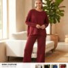 JANES - DİKİŞ DETAYLI PREMIUM MODAL GÜNLÜK ŞIK İKİLİ TAKIM - Thumbnail Image 1
